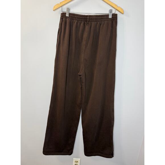 Skims Oversized Straight Leg Jogger Pant Brown Espresso Women's - Picture 4 of 11